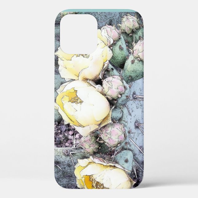 Coques Case-Mate iPhone Cactus Flower Digital Ink (Verso)
