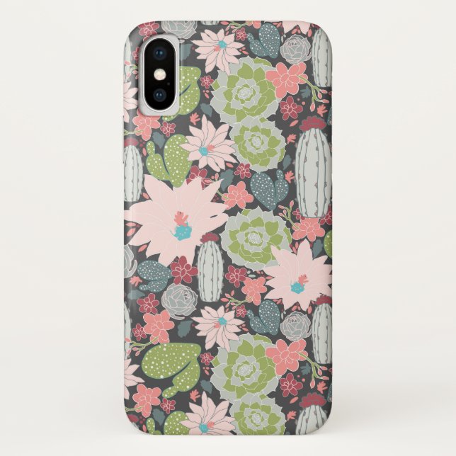Coques Case-Mate iPhone Cactus Succulent Plante Motif (Dos)