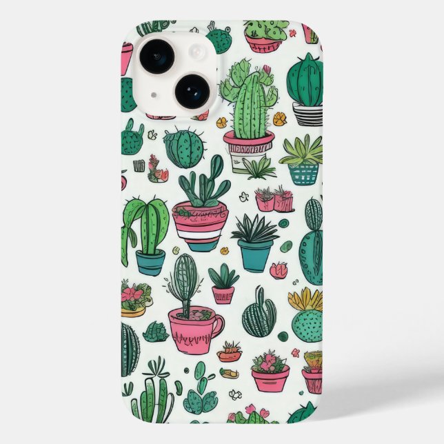 Coques Case-Mate iPhone Cactus Téléphone Motif Succulent (Verso)