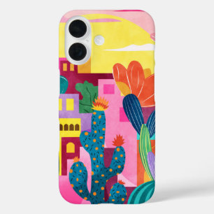 Coque Pour iPhone 16 Cactus Town
