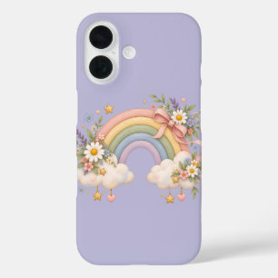 Coque Pour iPhone 16 Cadeau Arc-en-ciel à l'aquarelle – Nuage Charmant