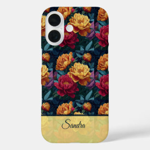 Coque Pour iPhone 16 Cadeau classique de la Saint-Valentin Pivoine Flor