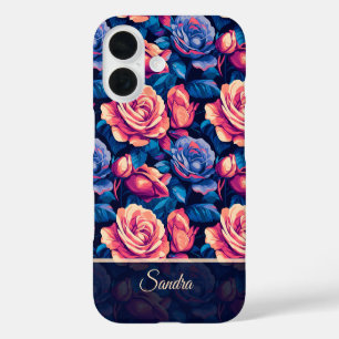 Coque Pour iPhone 16 Cadeau coloré de la Saint-Valentin Fleur de rose N