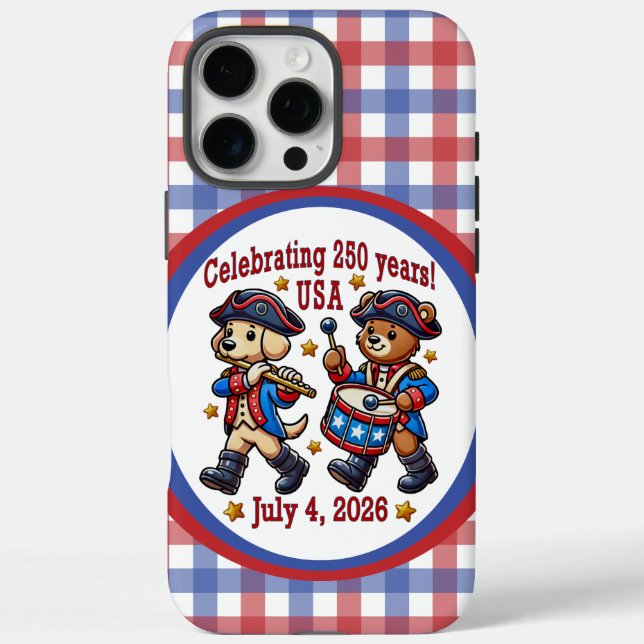 Coques Case-Mate iPhone Cadeau commémoratif du 250e anniversaire des États (Verso)