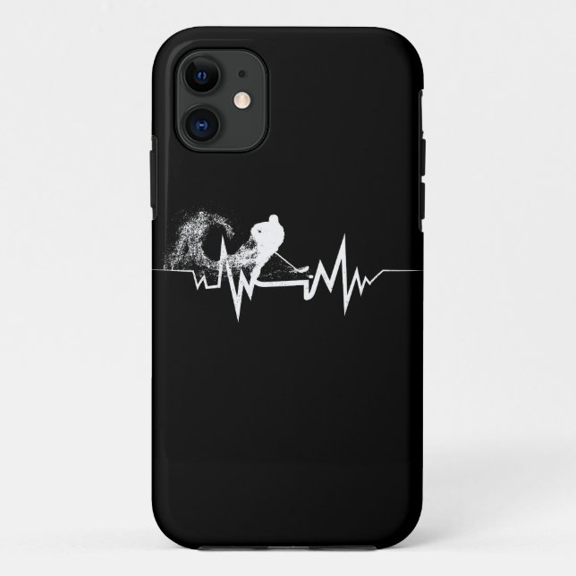 Coques Case-Mate iPhone Cadeau Cool de pulsation de hockey pour les joueur (Dos)