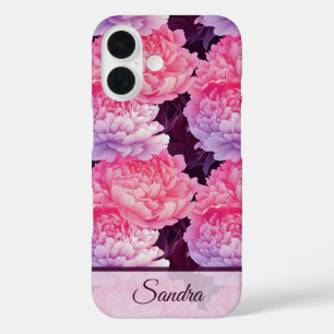 Coque Pour iPhone 16 Cadeau d'anniversaire classique Fleur de pivoine N