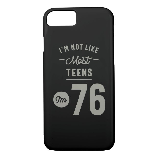 Coques Case-Mate iPhone Cadeau d'anniversaire de 76 ans (Dos)