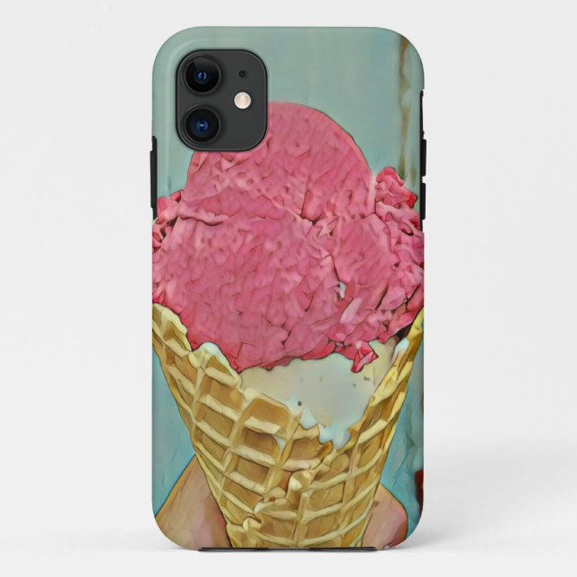 Coques Case-Mate iPhone Cadeau d'anniversaire de crème glacée (Dos)