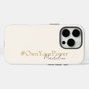 Coque iPhone 16 Pro Cadeau d'autonomisation des filles - Nom personnal