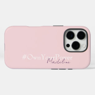 Coque iPhone 16 Pro Cadeau d'autonomisation des filles - Nom personnal
