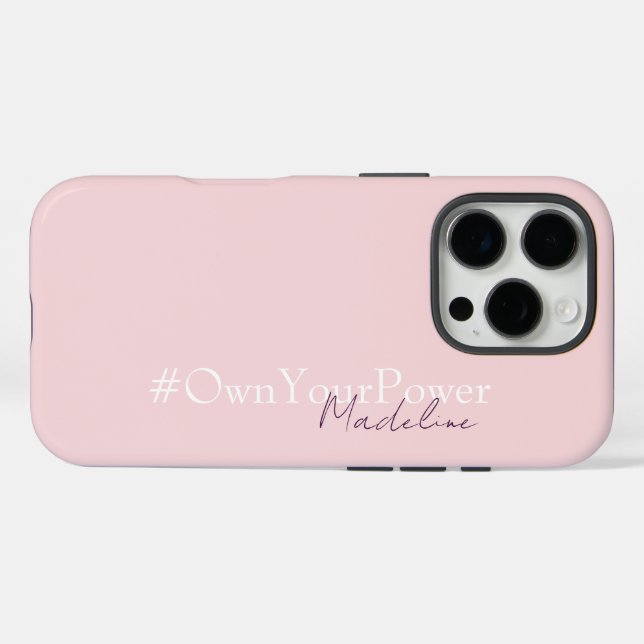 Coques Case-Mate iPhone Cadeau d'autonomisation des filles - Nom personnal (Verso (horizontal))