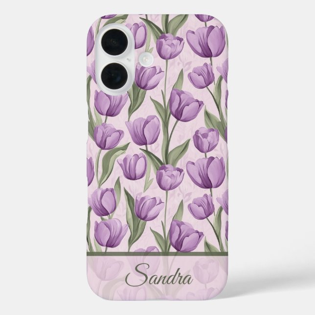 Coques Case-Mate iPhone Cadeau de crémaillère branché Nom de tulipe (Verso)