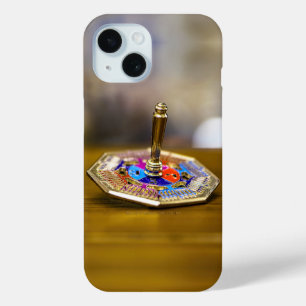 Coque Case-Mate iPhone Cadeau de dreidel de Hanukkah SlipperyJoe à base o