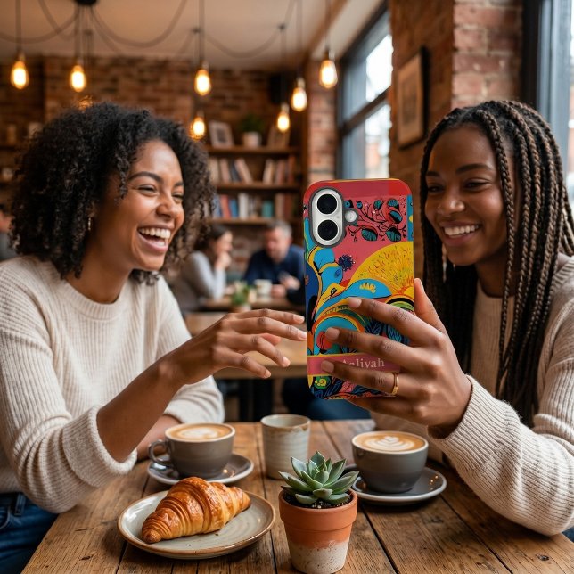 Coques Case-Mate iPhone Cadeau de fête des mères sœurs afro-américaines tr (Tribal African American Sister Mothers Day Gift Case-Mate iPhone Case)
