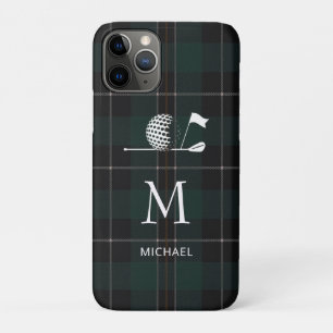Case-Mate iPhone Case Cadeau de golfeur de golf Élégant carreau monogram