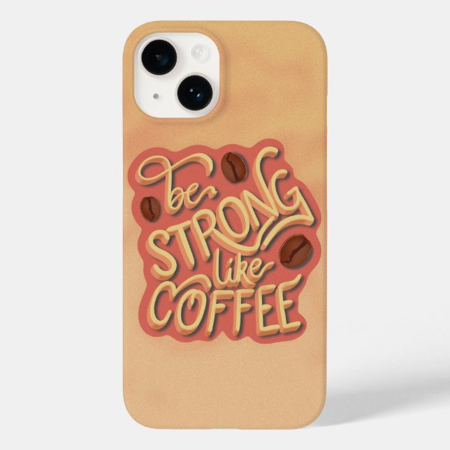 Coques Case-Mate iPhone Cadeau de l'amateur de café | Débit motivationnel (Verso)