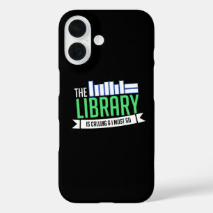 Coque Pour iPhone 16 Cadeau de livres de bibliothèque de bibliothécaire