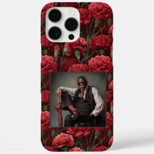 Coque iPhone 16 Pro Max Cadeau de mariage original Œillet floral personnal