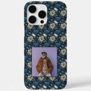 Coque iPhone 16 Pro Max Cadeau de mariage personnalisé avec des pivoines f