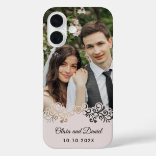 Coque Pour iPhone 16 Cadeau de mariage personnalisé avec photo