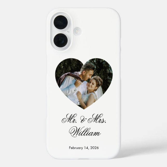 Coques Case-Mate iPhone Cadeau de Mariage Romantique Élégant de Luxe (Verso)