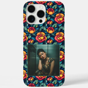 Coque iPhone 16 Pro Max Cadeau de mariage tendance personnalisé Fleur de r