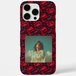 Coque iPhone 16 Pro Max Cadeau de mère tendance Photo Pivoines 
