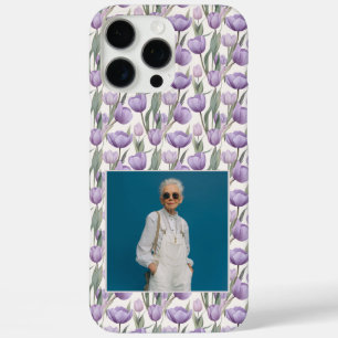 Coque iPhone 16 Pro Max Cadeau de Noël tendance Photo de fleur de tulipe 