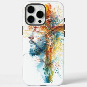 Coque iPhone 16 Pro Max Cadeau de Pâques, Croix Vintage de Jésus
