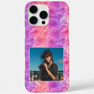 Coque iPhone 16 Pro Max Cadeau de petite amie audacieux Rose floral person