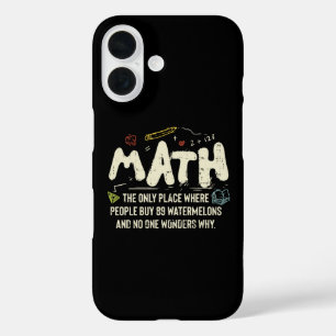 Coque Pour iPhone 16 Cadeau de professeur de mathématiques Mathématique