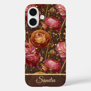 Coque Pour iPhone 16 Cadeau de Remise des Diplômes Élégant Ranunculus P