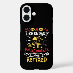Coque Pour iPhone 16 Cadeau de retraite de l'employé de la poste retrai