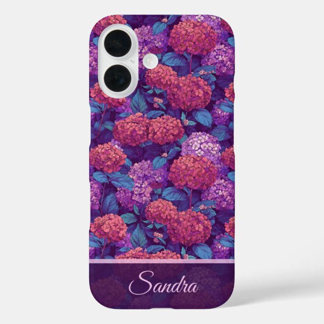 Coques Case-Mate iPhone Cadeau Élégant de Demoiselle d'Honneur Hydrangeas  (Verso)