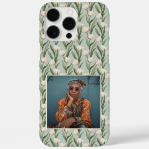 Coque iPhone 16 Pro Max Cadeau élégant pour petite amie Tulipe personnalis