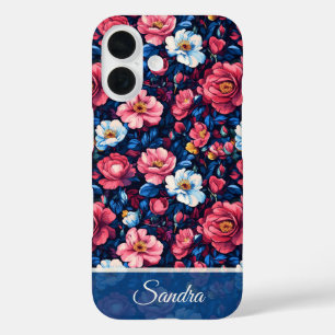 Coque Pour iPhone 16 Cadeau Femme Élégante Nom de Rose