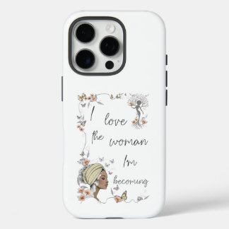 Coque iPhone 16 Pro Cadeau floral d'amour de soi pour femmes
