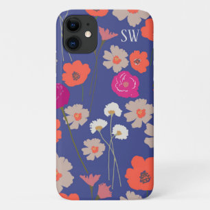Case-Mate iPhone Case Cadeau Floral Moderne Pour Son + Initiales Personn