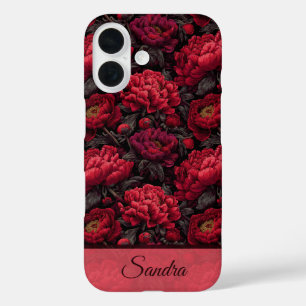 Coque Pour iPhone 16 Cadeau Mignon pour Maman Pivoine Floral Personnali