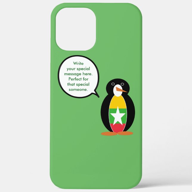 Coques Case-Mate iPhone Cadeau personnalisé de faune birmane Myanmar Manch (Verso)