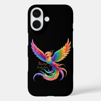 Coque Pour iPhone 16 Cadeau personnalisé de naissance au nom de Phénix 