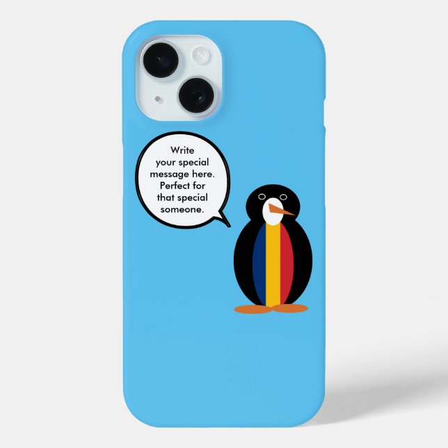Coques Case-Mate iPhone Cadeau personnalisé Drapeau tchadien Manchot Faune (Verso)