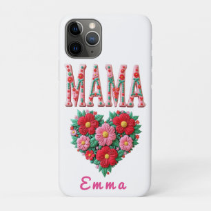 Case-Mate iPhone Case Cadeau personnalisé Fleur de cœur de maman