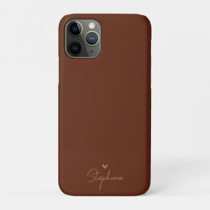 Case-Mate iPhone Case Cadeau Personnalisé Minimaliste Tons Terre Cœur No