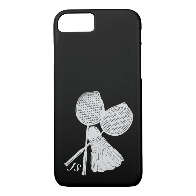 Coques Case-Mate iPhone Cadeau personnalisé pour le joueur de badminton (Dos)
