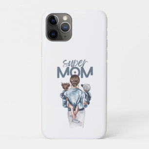 Case-Mate iPhone Case Cadeau personnalisé pour Super Maman avec fils et
