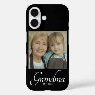 Coque Pour iPhone 16 Cadeau photo de grand-mère établie