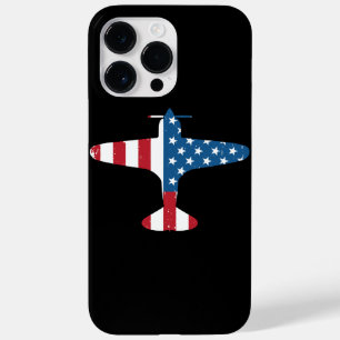 Coque Case-Mate iPhone Cadeau pour pilote vétéran d'avion avec drapeau am