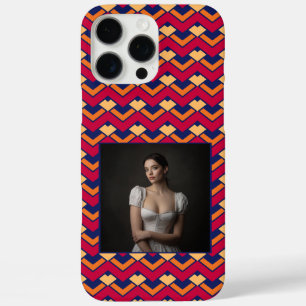 Coque iPhone 16 Pro Max Cadeaux artistiques pour mari motif Chevron