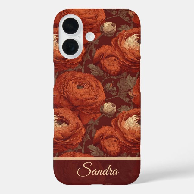 Coques Case-Mate iPhone Cadeaux Classiques pour Maman Nom de Ranunculus (Verso)